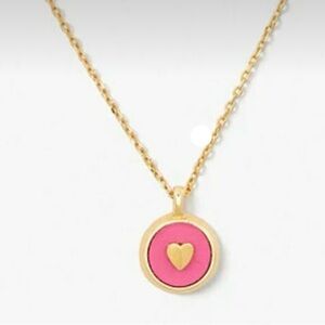 Kate Spade petit pink and gold plated pendant-three adjustable lengths-worn once
